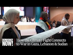 Defund Genocide: Activists at COP29 Link Climate Fight to Militarism, Gaza, Lebanon & Sudan