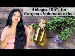 4 Magical DIY's For Gorgeous Voluminous Hair | Rosemary Essential Oil for Hair Growth