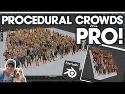 The EASIEST WAY To Create Crowds in Blender Just Got Better! (Procedural Crowds Pro)