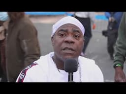 Tracy Morgan, Stop & Shop hand out turkeys in Brooklyn