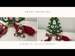 TUTORIAL ALBERO NATALE CON MATTONELLA GRANNY🎄Come fare un albero di Natale granny all'uncinetto