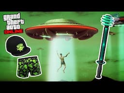 GTA Online Halloween 2024 - Alien UFO Sightseeing (UFO Hat, Boxers & The Shocker)