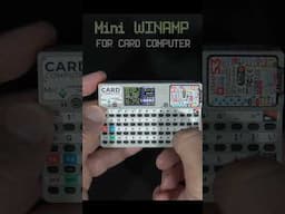 Tiny Winamp for Card Computer #esp32 #winamp  #arduino #customfirmware  #m5stack #m5cardputer