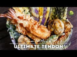 Tempura Rice Bowl (Tendon) Recipe with Homemade Sauce