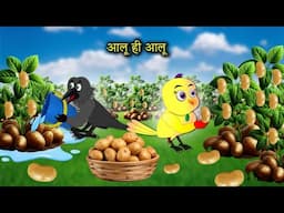 लंबी सर्दियाँ chidiya ki kahani | tuni chidiya wala cartoon | Jungle Mein Baraf bari | bird stories