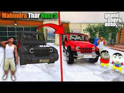 Shinchan & Franklin Repaired Garbage To Indian SUV Car GTA 5 | Shinchan Find Destroyed indian Car