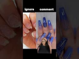 Ignore vs nails 💅💅💅 #nailsnailsnails #nails  #loveyournails #lovednails #viral