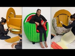 Old plastic chair Sofa making