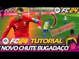 EA SPORTS FC 24 TUTORIAL CHUTE SECRETO REVELADO "BUGADAÇO" - DRIVEN FINESSE SHOT ESPECIAL NO EAFC24