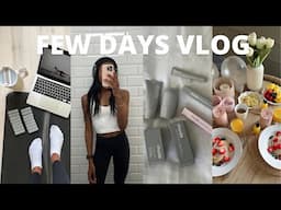 FEW DAYS VLOG | trying new workouts, rhode skincare, birthday celebration, healthy habits & more!