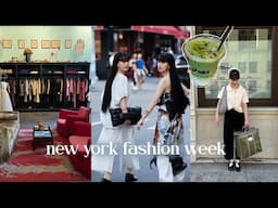 NYC vlog: fashion week 2024, our birthday, food & shopping, best matcha, got stuck in the elevator