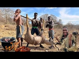 HADZABE CATCH MONSTER ANTELOPE FOR DINNER IN 2024!