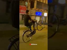 Desi cycle par wheelie 😲 #shots #ytshorts #imranmtb