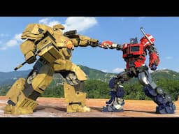 Optimus Prime vs Jaguar Robot Final Battle -Transformers Rise Of The Beats | Paramount Pictures [HD]