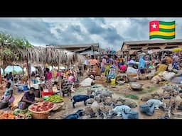 largest rural village market in Djoda Agoegan Togo west Africa. Cost of living in my African village