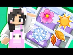 💜Minecraft BUT Every Room is a DIFFERENT SEASON