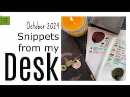 Snippets from My Desk: Charm, Pen Pal Log, Viral Video with Cozy Candle, Hobonichi 2025 Pen Test