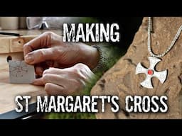 Making a Silver Saxon Cross with Found Sea Glass! Tribute to St Margaret (Silversmithing)