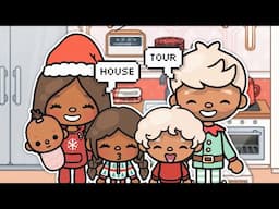 AESTHETIC Family Christmas HOUSE TOUR! 🎅🏼 | With Voice 📢 | Toca Life World