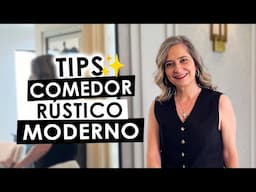 🔥TIPS PARA UN COMEDOR RÚSTICO CONTEMPORÁNEO🔥