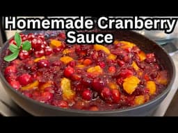 How To make Homemade Cranberry Sauce