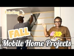 *NEW*FINALLY PAINTING OUR ACCENT WALL! | PRIMARY BEDROOM |1998  MOBILE HOME!!! #debt #mobileliving