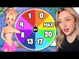 MYSTERY WHEEL Picks Number of ITEMS in Dress to Impress!