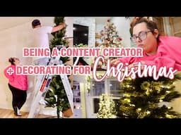 DAY IN THE LIFE OF A CONTENT CREATOR & 🎄 DOING SOME MORE CHRISTMAS DECORATING AROUND THE DOUBLE WIDE