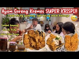 AYAM GORENG KREMES + SAMBAL BAWANG HASIL PANEN CABE DIKEBUN SENDIRI‼️MENDADAK RAJIN BIKIN KREMESAN