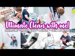 ULTIMATE CLEAN WITH ME | FULL DAY OF CLEANING MOTIVATION 2024