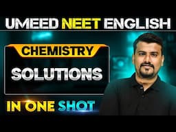 SOLUTION in 1 Shot | All concepts Covered | UMEED NEET in Pure English