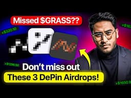 You Missed $GRASS Airdrop? | Don't Miss These 3 DePIN Airdrop Projects | Free Crypto Airdrop