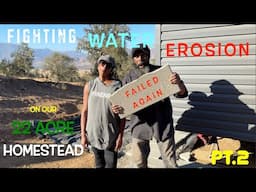 😩Erosion Control FAIL Pt. 2 🔋 EG4 Battery Box REVEAL #offgrid #homestead #tinyhouse  #rvlife #eg4 b