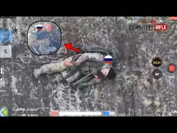 Ukrainian FPV drones take out entire Russian infantry trying to assault as crossing Kursk