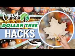 🍁Cozy Dollar Tree Fall DIYs: Easy Wood Hacks That Look Anything but Cheap