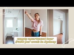 empty apartment tour! $480 per week apartment in Sydney