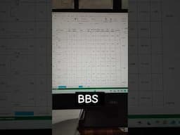 BBS | How to make BBS | Bar bending Schedule | Format of BBS #shorts #bbs