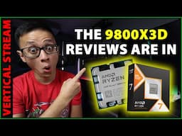 🟢 Shorts Stream: The Ryzen 9800X3D reviews are in, and it's looking REAL good!