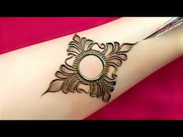 Very beautiful easy stylish arabic mehndi design | Front hand mehndi | mehndi design | mehndi .