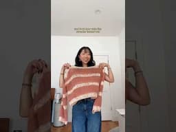 the easiest crochet sweater! (pattern in full vid on my channel)