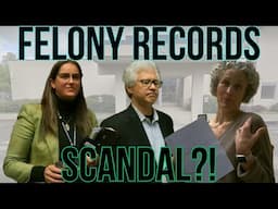 PUBLIC EMPLOYEE CAUGHT ALTERING RECORDS - VIOLATES STATE LAW - FELONY OFFENSE?!