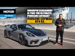 2022 Porsche Cayman GT4 RS review - 9000rpm track monster tested! | MOTOR