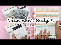 Monthly Reset | NOVEMBER COMPLETE BUDGET SETUP | How to Budget for Beginners | PERSONAL FINANCE