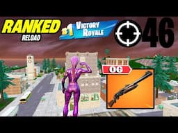 46 Elimination Solo Vs Squads "Ranked RELOAD" Elite Gameplay Wins (Fortnite PS4 Controller On PC)