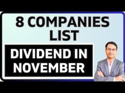 Big Dividend dates in November | 8 companies list