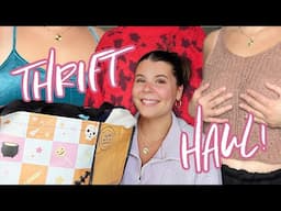 FALL THRIFT HAUL // MIDSIZE TRY ON HAUL (aka trying to cheer myself up)