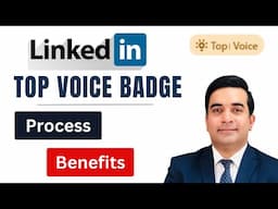 LinkedIn Top Voice Badge | How to achieve LinkedIn Top Voice Badge | LinkedIn Profile Tips