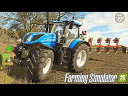 FARMING SIMULATOR 25 - New Farmer Building his perfect Beef farm | January Jobs in Big Blue !  Ep 8