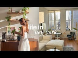 LIFE IN NEW YORK | a realistic week in my life, productive days, slow mornings