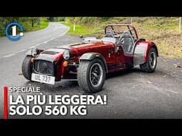 Che SPETTACOLO GUIDARE un'auto così LEGGERA! Caterham Seven 485